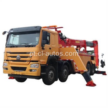 SINOTRUK HOWO 8X4 360 GRAUS 50T 60T PARTILHO PESADO 12 ROADO DE RODAS CHEWCHER CURCIMA